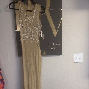 Long Beige  dress